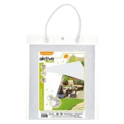 Aktive Garden Store D'ombrage Triangulaire Blanc 7 Aktive Garden Store D'ombrage Triangulaire Blanc -Camping Soldes aktive garden store dombrage triangulaire blanc 3