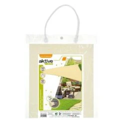 Aktive Garden Uv50 Store Triangulaire Couleur Crème -Camping Soldes aktive garden uv50 store triangulaire couleur creme 3