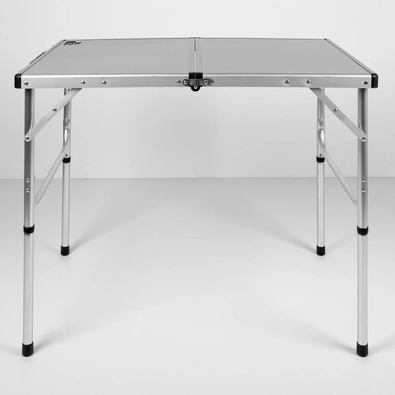 AKTIVE - Table De Camping Pliante, Réglable En 2 Hauteurs, 90x60x40/70 Cm, Gris 2 AKTIVE - Table De Camping Pliante, Réglable En 2 Hauteurs, 90x60x40/70 Cm, Gris – Image 2