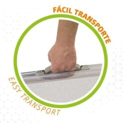 AKTIVE - Table Pliante Avec 2 Tabourets Et Poignée De Transpor, Gris 6 AKTIVE - Table Pliante Avec 2 Tabourets Et Poignée De Transpor, Gris -Camping Soldes aktive table pliante avec 2 tabourets et poignee de transpor gris 2