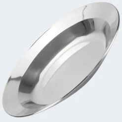 Assiette Creuse De Camping Inox | Diamètre Env. 22 - 24 Cm | 1 Assiette -Camping Soldes assiette creuse de camping inox diametre env 22 24 cm 1 assiette 2