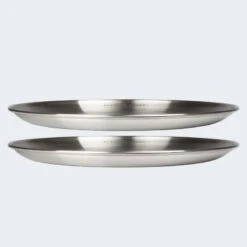 Assiette Plate De Camping | Diamètre Env. 23 Cm | Acier Inox | 2 Assiettes -Camping Soldes assiette plate de camping diametre env 23 cm acier inox 2 assiettes 6