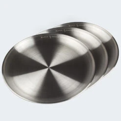 Assiette Plate De Camping | Diamètre Env. 23 Cm | Acier Inox | 3 Assiettes -Camping Soldes assiette plate de camping diametre env 23 cm acier inox 3 assiettes 3