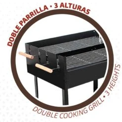 Barbecue Au Charbon De Bois Portable Aktive Double Grill -Camping Soldes barbecue au charbon de bois portable aktive double grill 2