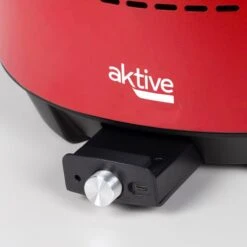 Barbecue De Table Sans Fumée Rond Rouge 2 En 1 Ø34 Cm Aktive -Camping Soldes barbecue de table sans fumee rond rouge 2 en 1 o34 cm aktive 4