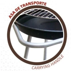 Barbecue Portable Rond 4 Hauteurs Aktive -Camping Soldes barbecue portable rond 4 hauteurs aktive 3