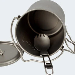 Batterie De Cuisine De Camping Set | Casseroles + Fourchette/Cuillère | Titane 9 Batterie De Cuisine De Camping Set | Casseroles + Fourchette/Cuillère | Titane -Camping Soldes batterie de cuisine de camping set casseroles fourchettecuillere titane 2