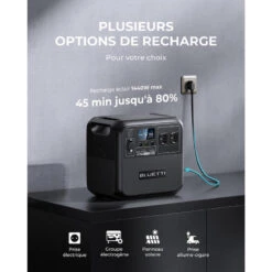 BLUETTI Générateur Électrique Solaire AC180 Avec Panneau Solaire PV200 10 BLUETTI Générateur Électrique Solaire AC180 Avec Panneau Solaire PV200 -Camping Soldes bluetti generateur electrique solaire ac180 avec panneau solaire pv200 3
