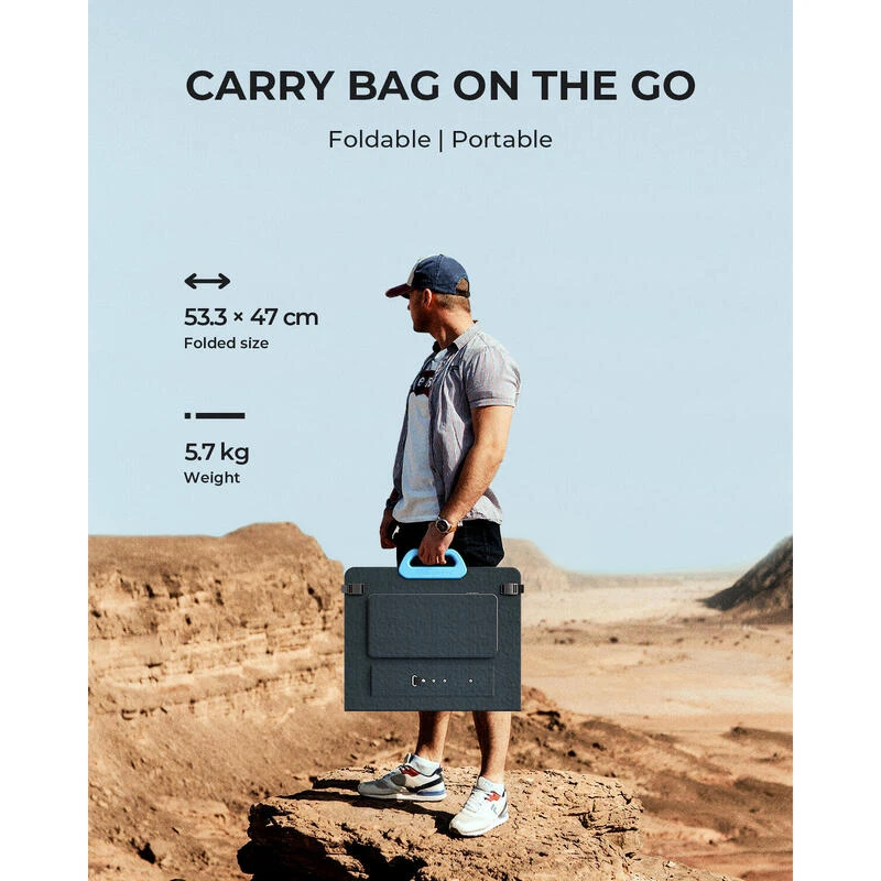 BLUETTI Panneau Solaire PV120 120W Pour Centrales Électriques EB3A Pour Camping 5 BLUETTI Panneau Solaire PV120 120W Pour Centrales Électriques EB3A Pour Camping – Image 5