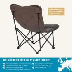 Chaise De Camping Pliante - Mala - Sac De Transport - Rembourrée - Max. 135 Kg -Camping Soldes chaise de camping pliante mala sac de transport rembourree max 135 kg 5