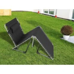 Chaise Longue Torget - Transat - Bain De Soleil 190x60x30 Cm - 150 Kg - Pliable -Camping Soldes chaise longue torget transat bain de soleil 190x60x30 cm 150 kg pliable 3