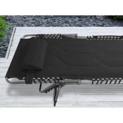 Chaise Longue Torget - Transat - Bain De Soleil 190x60x30 Cm - 150 Kg - Pliable -Camping Soldes chaise longue torget transat bain de soleil 190x60x30 cm 150 kg pliable 5