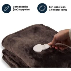 Couverture Électrique Luvego Avec Polaire/Sherpa - Brun Foncé 11 Couverture Électrique Luvego Avec Polaire/Sherpa - Brun Foncé -Camping Soldes couverture electrique luvego avec polairesherpa brun fonce 4