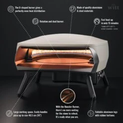 Four à Pizza WITT ETNA Modèle Rotante - Gris FR 12 Four à Pizza WITT ETNA Modèle Rotante - Gris FR -Camping Soldes four a pizza witt etna modele rotante gris fr 5