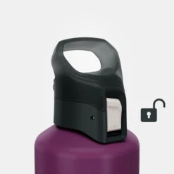 Quechua Gourde Alu 1L Avec Bouchon à Ouverture Rapide Pour La Randonnée - Violet 14 Quechua Gourde Alu 1L Avec Bouchon à Ouverture Rapide Pour La Randonnée - Violet -Camping Soldes gourde alu 1l avec bouchon a ouverture rapide pour la randonnee violet 4