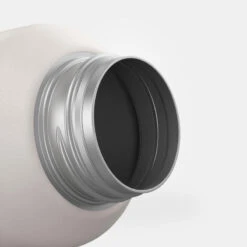 Quechua Gourde Inox 0,6L Avec Bouchon à Vis Pour La Randonnée - Blanc -Camping Soldes gourde inox 06l avec bouchon a vis pour la randonnee blanc 6