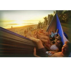 TICKET TO THE MOON Hamac King SizeAqua / Gris Foncé -Camping Soldes hamac king sizeaqua gris fonce 3