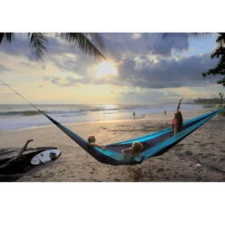 TICKET TO THE MOON Hamac King SizeAqua / Gris Foncé -Camping Soldes hamac king sizeaqua gris fonce 4