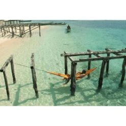 TICKET TO THE MOON Hamac TTTM Compact Jaune Foncé -Camping Soldes hamac tttm compact jaune fonce 3