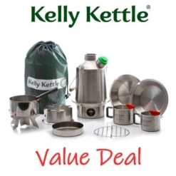 Kelly Kettle Kit Ultime 'Scout' - Acier Inoxydable NOUVEAU -Camping Soldes kelly kettle kit ultime scout acier inoxydable nouveau 2