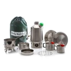 Kelly Kettle Kit Ultime 'Scout' - Acier Inoxydable NOUVEAU