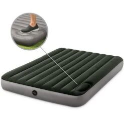 Matelas Gonflable - Intex Downy -2 Personnes - 152x203x25 Cm (BxLxH) -Camping Soldes matelas gonflable intex downy 2 personnes 152x203x25 cm bxlxh 4