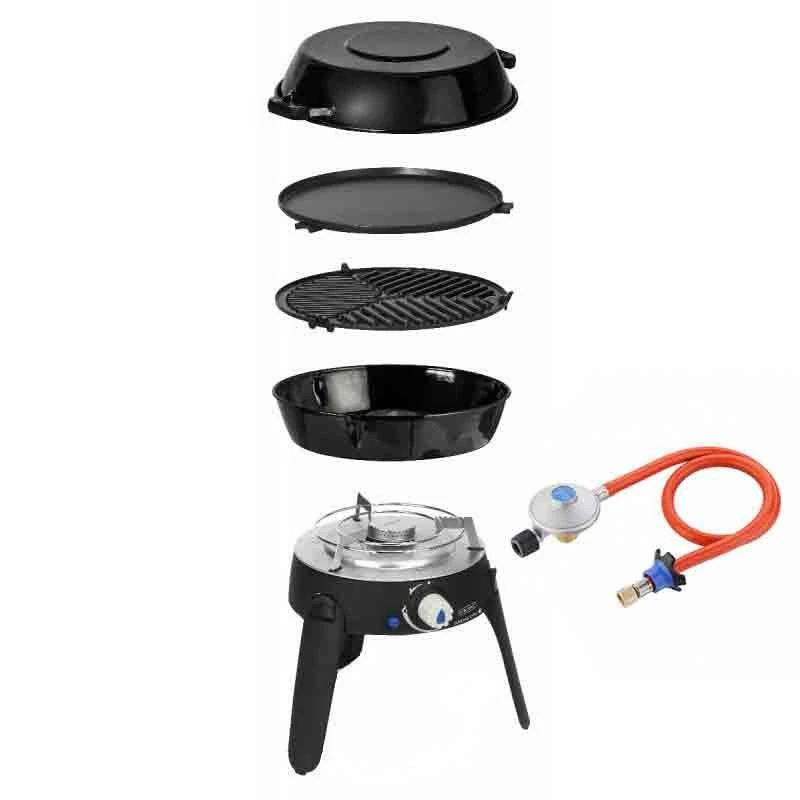 Pack CADAC Barbecue Gaz Grill Pieds Repliables Spécial Camping + Détendeur 1 Pack CADAC Barbecue Gaz Grill Pieds Repliables Spécial Camping + Détendeur