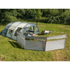 Paravent De Camping Bora - Brise-Vue - 4,5 X 1,4 M - Résistant Au Vent - Gris -Camping Soldes paravent de camping bora brise vue 45 x 14 m resistant au vent gris 3