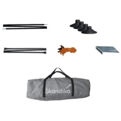 Paravent De Camping Bora - Brise-Vue - 4,5 X 1,4 M - Résistant Au Vent - Gris -Camping Soldes paravent de camping bora brise vue 45 x 14 m resistant au vent gris 6