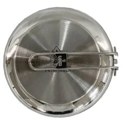 Pathfinder Poêle à Frire Pliable En Acier Inoxydable Avec Couvercle -Camping Soldes pathfinder poele a frire pliable en acier inoxydable avec couvercle 4