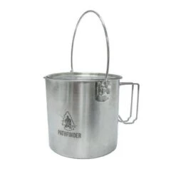 Pathfinder Pot En Acier Inoxydable Avec Couvercle (1,9 L) -Camping Soldes pathfinder pot en acier inoxydable avec couvercle 19 l 2