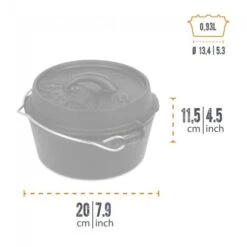 Petromax Dutch Oven FT1-1QT - Sans Pieds -Camping Soldes petromax dutch oven ft1 1qt sans pieds 2