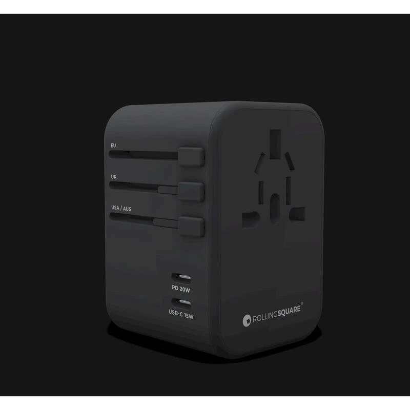 Prise Mondiale Universelle RollingSQUARE Avec 2 USB-C Et 3 USB-A 5 Prise Mondiale Universelle RollingSQUARE Avec 2 USB-C Et 3 USB-A – Image 5