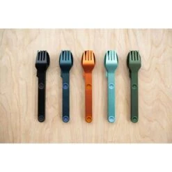 SET COMPLET DE 5 JEUX DE 3 COUVERTS MAGNÉTIQUES CAMPING EN ALUMINUM DUR - ÉTUI -Camping Soldes set complet de 5 jeux de 3 couverts magnetiques camping en aluminum dur etui 4