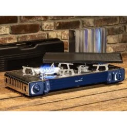 Set Réchaud à Gaz 2 Feux - Skandika Brann - Camping - Allumage Piezo - Mallette -Camping Soldes set rechaud a gaz 2 feux skandika brann camping allumage piezo mallette 5