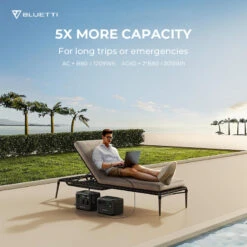 Station Électrique Portable BLUETTI AC60+B80+PV200,IP65 Générateur Solaire -Camping Soldes station electrique portable bluetti ac60b80pv200ip65 generateur solaire 4