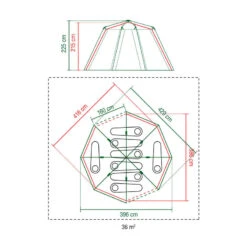 Tente Coleman Octagon 8 (Verte) 11 Tente Coleman Octagon 8 (Verte) -Camping Soldes tente coleman octagon 8 verte 5
