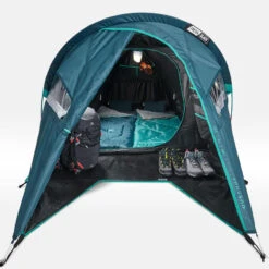Quechua Tente De Camping - MH100 XL - 2 Places - Fresh & Black -Camping Soldes tente de camping mh100 xl 2 places fresh and black 4