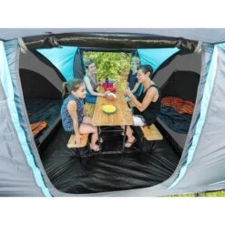 Tente Dôme Hammerfest 4 Sleeper Protect - Sol Cousu - 4 Pers - 2 Cabines Noires -Camping Soldes tente dome hammerfest 4 sleeper protect sol cousu 4 pers 2 cabines noires 2