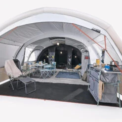 Quechua Tente Gonflable De Camping - Air Seconds 6.3 XXL F&B - 6 Personnes - 3 Chambres -Camping Soldes tente gonflable de camping air seconds 63 xxl f and b 6 personnes 3 chambres 3