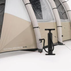 Quechua Tente Gonflable De Camping - Air Seconds 6.3 XXL F&B - 6 Personnes - 3 Chambres -Camping Soldes tente gonflable de camping air seconds 63 xxl f and b 6 personnes 3 chambres 4