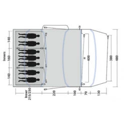 Tente Gonflable Outwell Jacksondale 7PA 7 Tente Gonflable Outwell Jacksondale 7PA -Camping Soldes tente gonflable outwell jacksondale 7pa 2