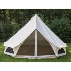 Tente Tipii 500 Canvas - Tipi 10 Pers. - 500 X 500 Cm X 300 Cm -Camping Soldes tente tipii 500 canvas tipi 10 pers 500 x 500 cm x 300 cm 2