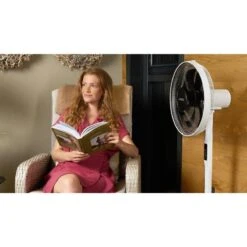 Trépied De Ventilateur Sur Pied Luvego Avec Télécommande - Minuterie - 40CM -Camping Soldes trepied de ventilateur sur pied luvego avec telecommande minuterie 40cm 3